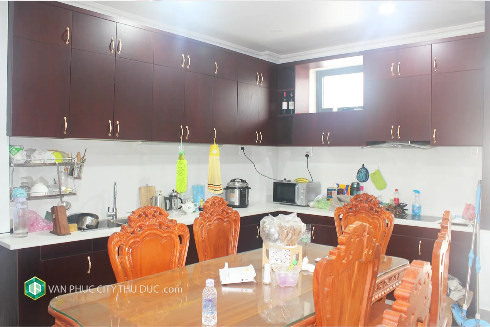 Cho thuê gấp nhà Vạn Phúc Thủ Đức Hầm + trệt + 3 lầu 154m2 (7x22m) đường lớn 13m hướng Tây Nam