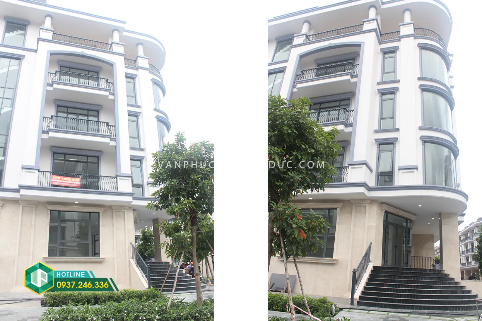 Cho thuê gấp nhà Vạn Phúc Thủ Đức Hầm + trệt + 3 lầu 154m2 (7x22m) đường lớn 13m hướng Tây Nam