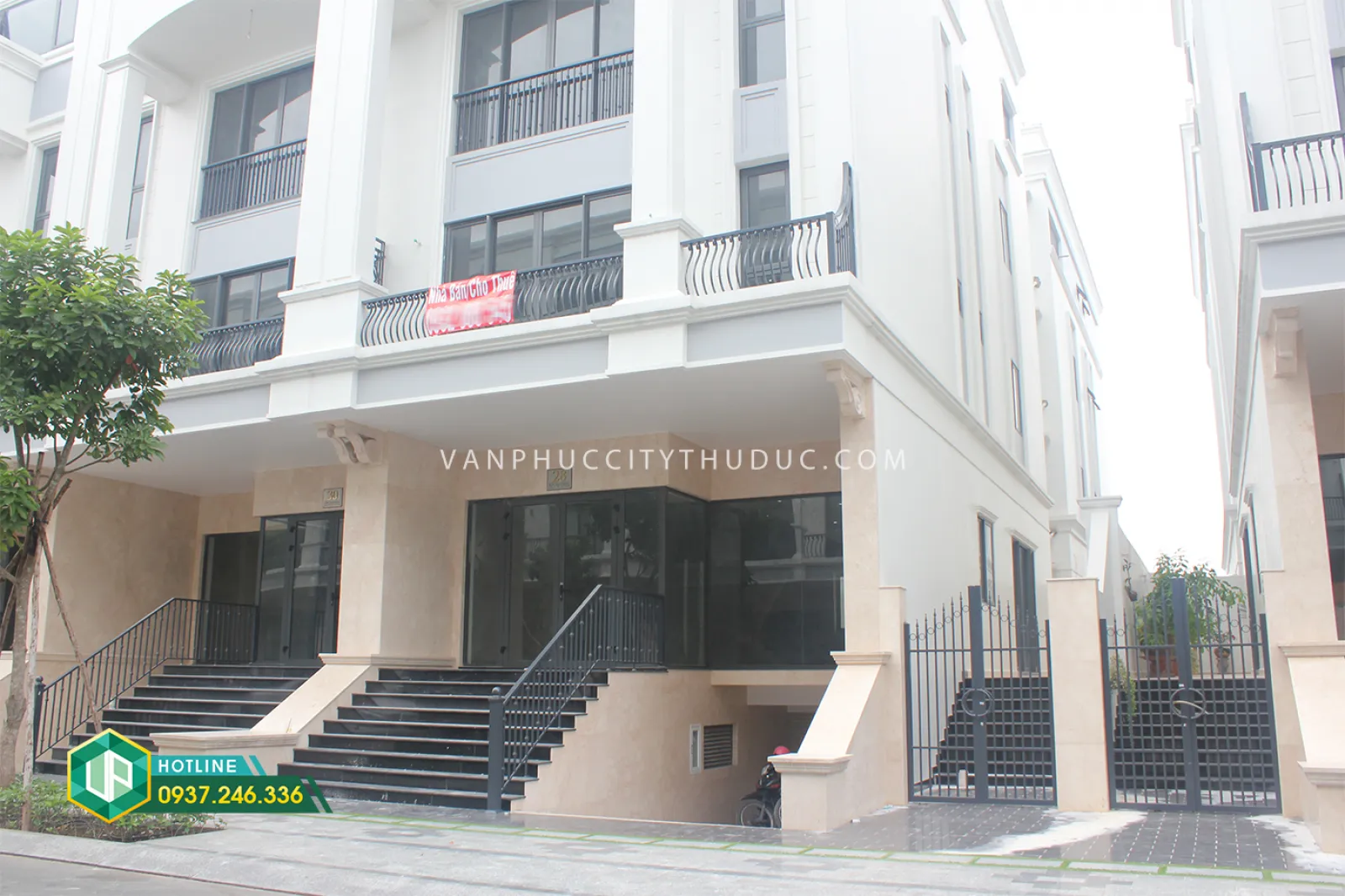 Cho thuê gấp nhà Vạn Phúc Thủ Đức ngay khu công viên hướng Tây Nam 154m2 (7x22m) mặt tiền đường 13m