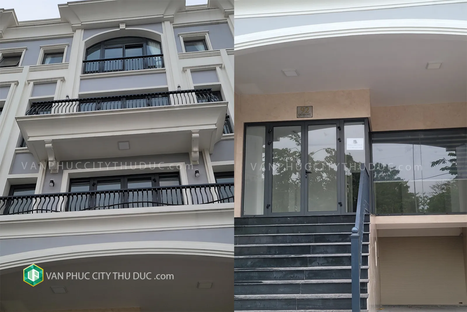 Cho thuê giá rẻ nhà Vạn Phúc Hầm + 4 lầu 6x17m 102m2 mặt đường 13m hướng Bắc