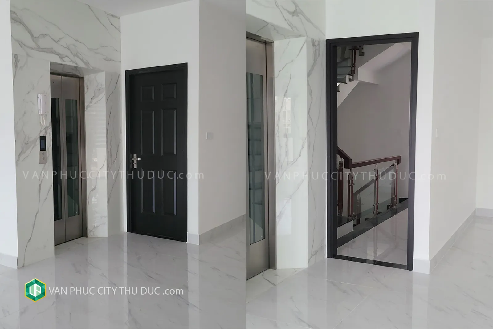 Cho thuê giá rẻ nhà Vạn Phúc Hầm + 4 lầu 6x17m 102m2 mặt đường 13m hướng Bắc